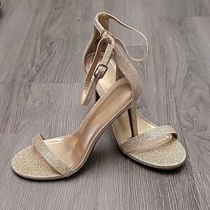 Dream Pairs Gold Sandal High Heels Women's Size 8 1/2
